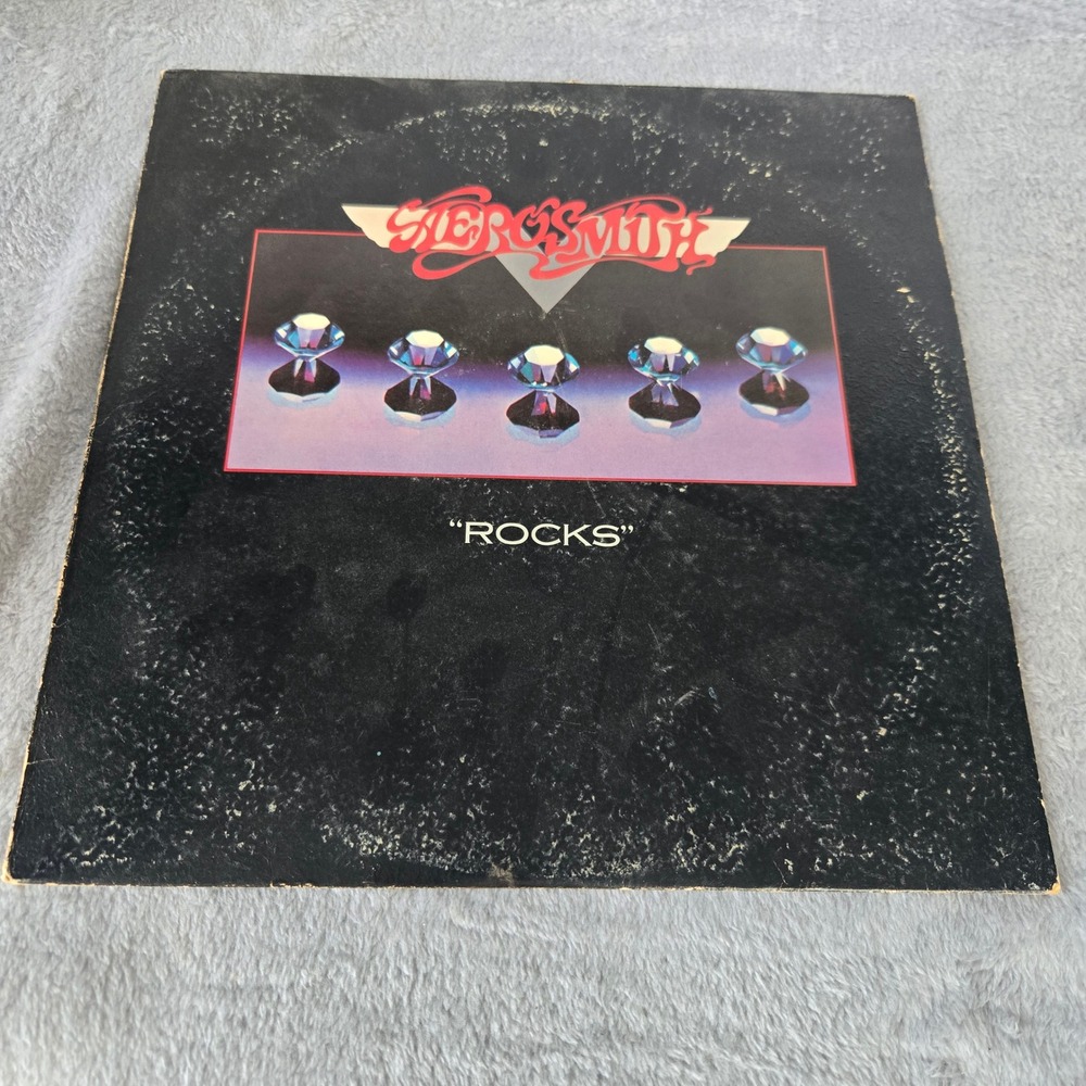 Aerosmith‎ Rocks Vinyl LP Album 1976 Columbia PC 34165 Gatefold Record